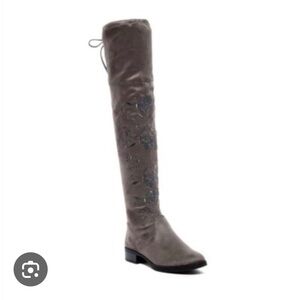 Prince Dark Grey Over-the-Knee Boots